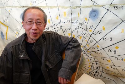Huang Yong Ping bezoekt de productie in Abcoude, 2019 foto: Stroom Den Haag