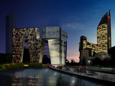 OMA, ontwerp Koningin Julianaplein, Den Haag foto: OMA