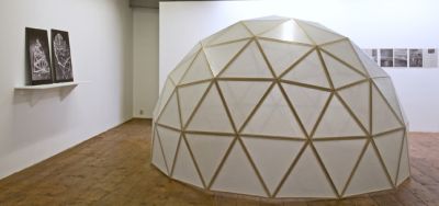 Geodesic dome after R. Buckminster Fuller, by architect Walter De Ley photo: Rob Kollaard (courtesy Stroom Den Haag)