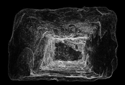 Imogen Stidworthy, 'Brick', 2013 (3D laser scan digital image) foto: Courtesy the artist, Matt's Gallery, London and AKINCI, Amsterdam