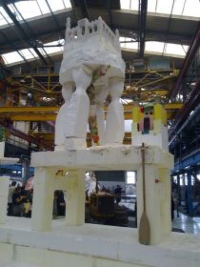 David Bade, ontwerpfase in 'Beeld Hal Werk' foto: Stroom Den Haag