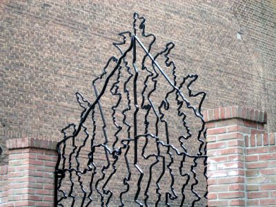 Rachel Bacon 'Wereldkaart 2004', fotograaf onbekend
