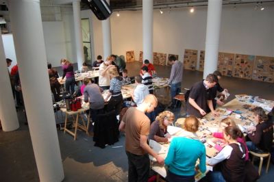 Workshop NAbeeld Willem II. Monument voor de nieuwe Nederlander, foto: Ingeborg van Gulik, courtesy Stroom Den Haag